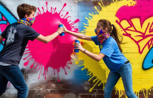 Graffiticamp im Schullandheim Bautzen / Burk